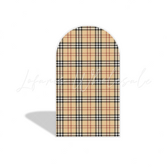 Toile de fond pour arche fête anniversaire motif écossais