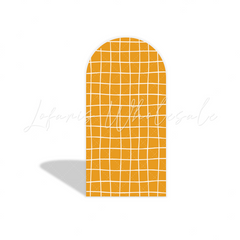 Toile de fond pour arche fête anniversaire motif écossais