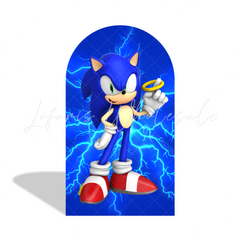 Toile de fond pour arche Joyeux Anniversaire dessin animé Sonic