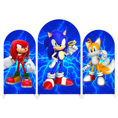 Toile de fond pour arche Joyeux Anniversaire dessin animé Sonic