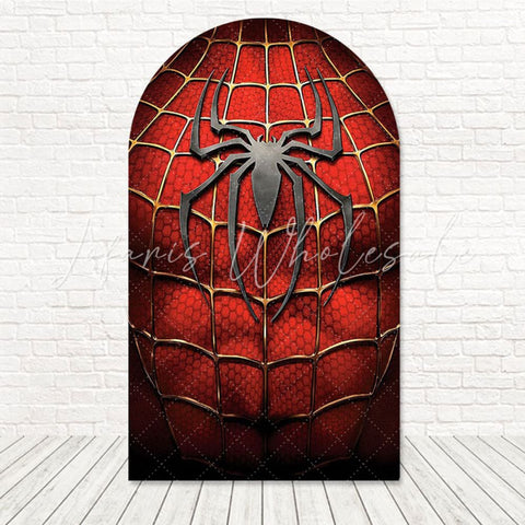 Toile de fond pour arche thème toile Spider-Man pour anniversaire super-héros