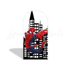 Toile de fond pour arche fête anniversaire Spider-Man