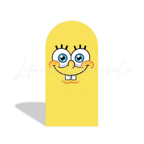 Toile de fond pour arche Joyeux Anniversaire thème Bob l'éponge