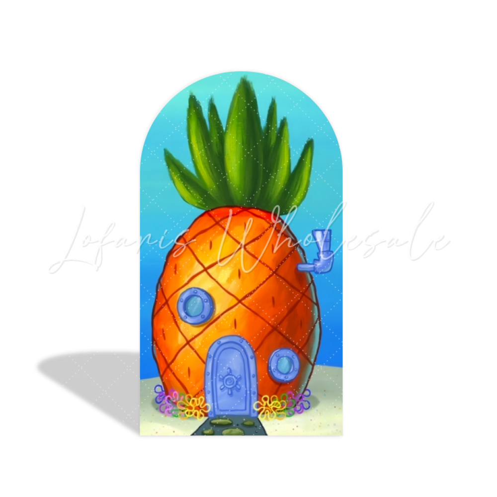 Toile de fond pour arche Joyeux Anniversaire thème Bob l'éponge