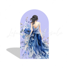 Toile de fond pour arche fond fête anniversaire fille princesse papillon violet Doux 15e 16e 18e