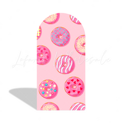 Toile de fond pour arche fête anniversaire Baby Shower beignet sucré