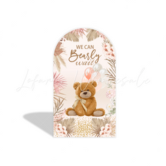 Toile de fond pour arche fête anniversaire ours en peluche
