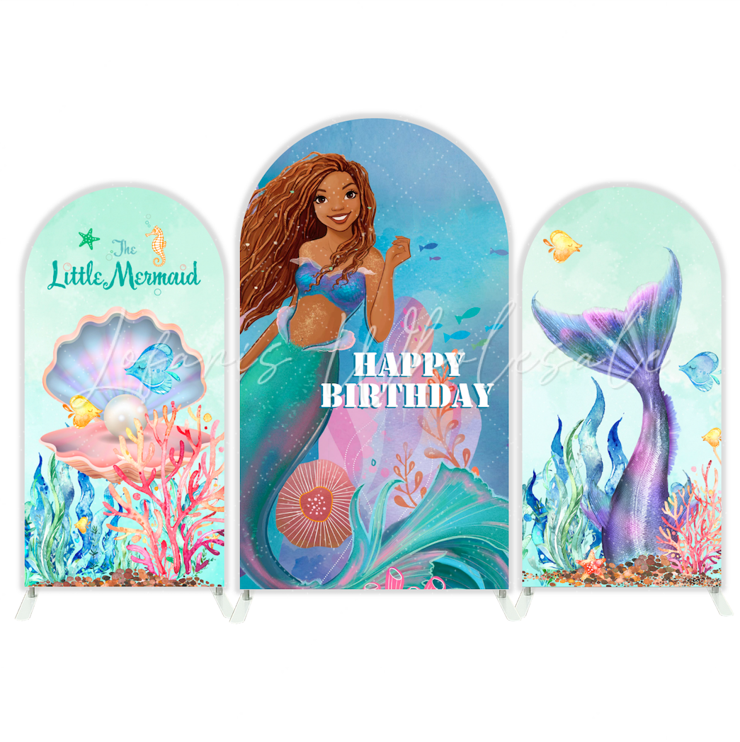 Housse pour arche Joyeux Anniversaire La Petite Sirène