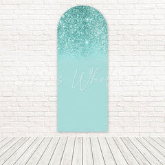 Toile de fond pour arche célébration étincelante élégante paillettes vert Tiffany