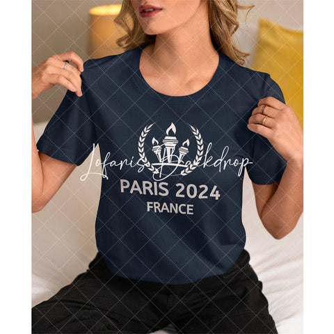 T-shirt à manches courtes olympique Torch France Paris 2024