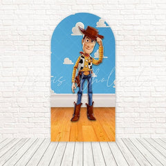 Toile de fond pour arche scène Buzz l'Éclair Toy Story pour thème jeu espace