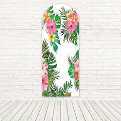 Toile de fond pour arche scène été floral plante tropicale pour moment plage