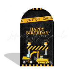 Toile de fond pour arche camion véhicules équipement en construction pour anniversaire Baby Shower