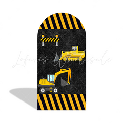 Toile de fond pour arche camion véhicules équipement en construction pour anniversaire Baby Shower