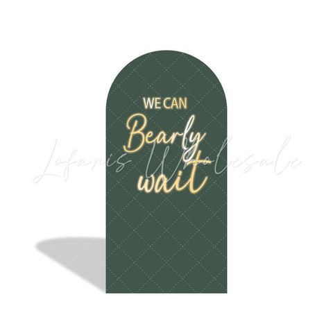 Toile de fond pour arche fête anniversaire ours en peluche montgolfière Oh Baby On peut à peine attendre