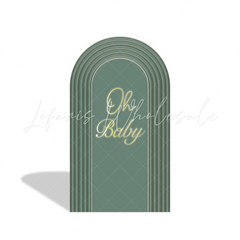 Toile de fond pour arche fête anniversaire ours en peluche montgolfière Oh Baby On peut à peine attendre