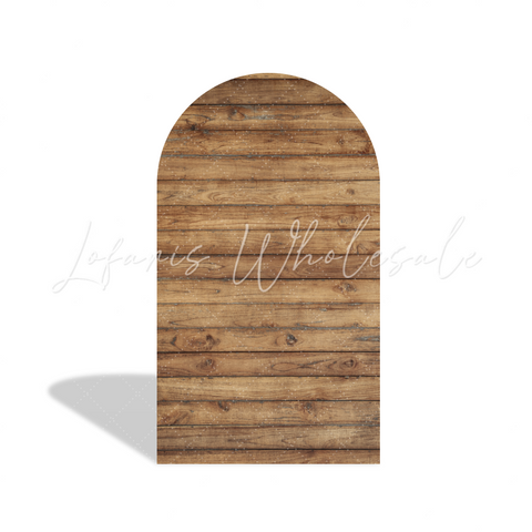Toile de fond pour arche fête anniversaire planche en bois