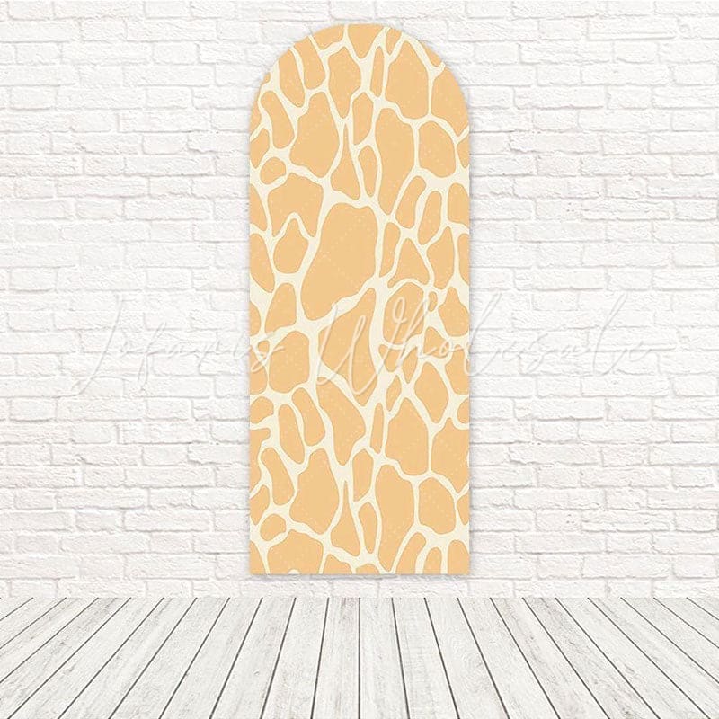 Toile de fond pour arche imprimé vache jaune pour décorations fête thème ferme