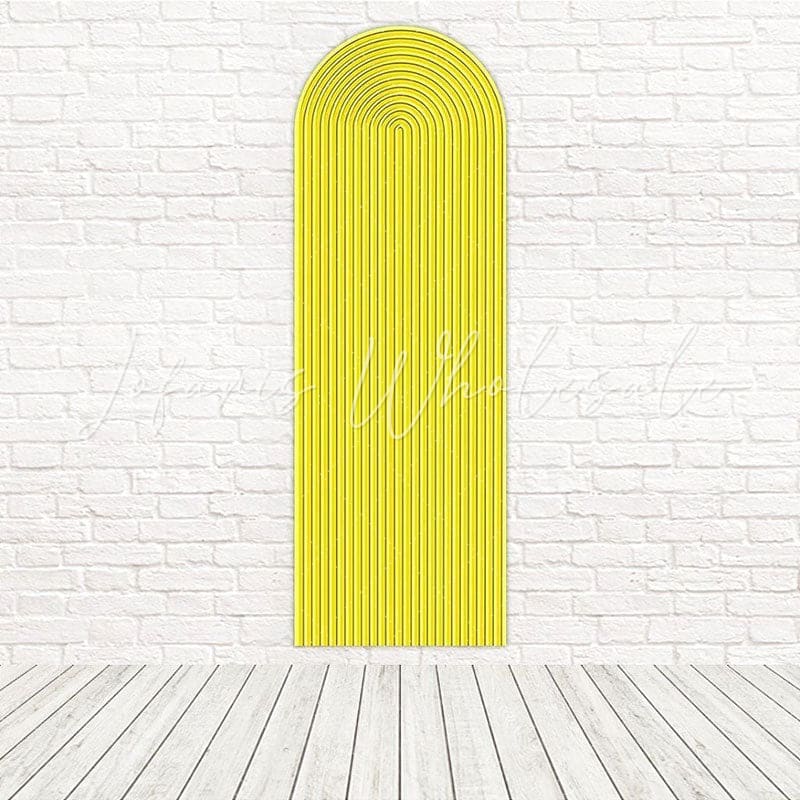 Toile de fond pour arche latte jaune pour thèmes célébration lumineux et joyeux