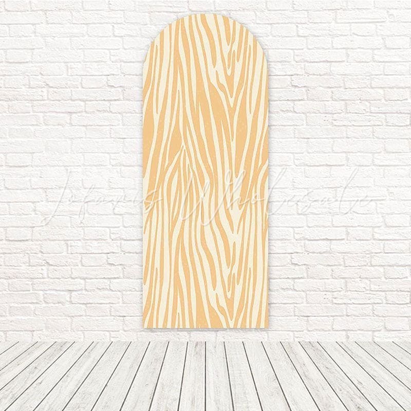 Toile de fond pour arche imprimé zèbre jaune pour célébrations fête safari