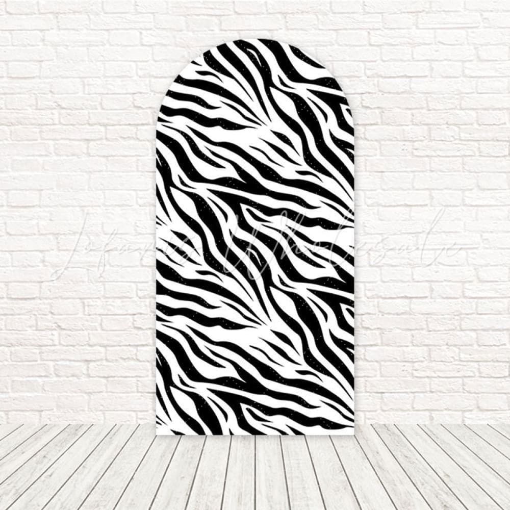 Toile de fond pour arche imprimé zèbre safari classique pour anniversaire jungle