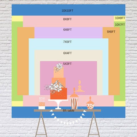 Toile de fond d'anniversaire sur le thème de la fête de sommeil simple et belle