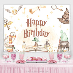 Magic Academy Tiny Spot Joyeux anniversaire Toile de fond