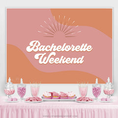 Bachelorette Weekend Vibe Girl Lady Anniversaire Toile de fond