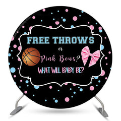 Fond de révélation de genre rond de basket-ball ou d'arc rose