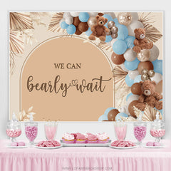 Bearly Wait avec toile de fond de douche de bébé en peluche ballon