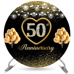 Toile de fond du 50e anniversaire du ballon en or noir
