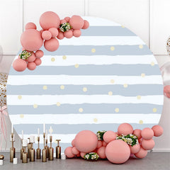 Rayures Bleues Et Spot Rond Fond De Fête De Joyeux Anniversaire