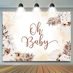 Bohème Blanc Fleur Briller Toile de aime verser Bébé Douche