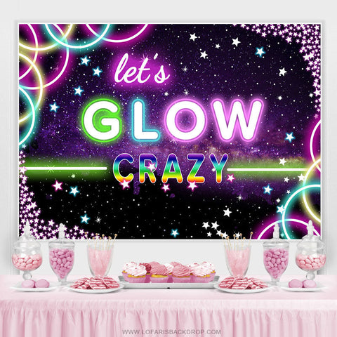 Bokeh Pueple Star Lets Glow Crazy Joyeux Anniversaire Toile de Fond