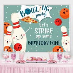 Bowling Party permet de créer une toile de fond amusante pour un anniversaire