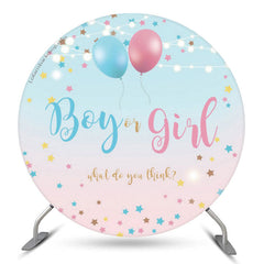 garçon ou fille ballon sexe révéler toile de fond ronde