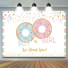 Toile de fond Lofaris Cute Donut Glitter douche de bébé Party