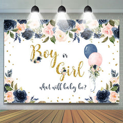 Toile de fond de douche de bébé ballon rose et bleu mignon Lofaris