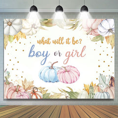 Toile de fond Lofaris Cute Pumpkin Photoshoot pour Baby Shower