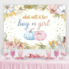 Toile de fond Lofaris Cute Pumpkin Photoshoot pour Baby Shower