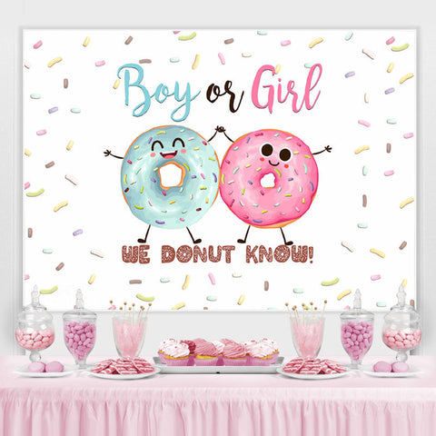 Lofaris Cute We Donut Know Toile de fond de douche de bébé douce