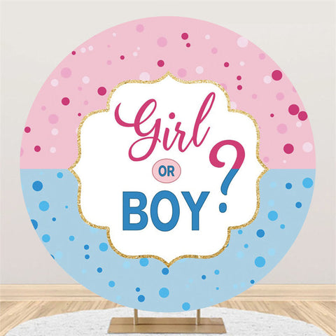 Candy Land fille ou garçon rond toile de fond de douche de bébé