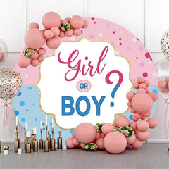 Candy Land fille ou garçon rond toile de fond de douche de bébé