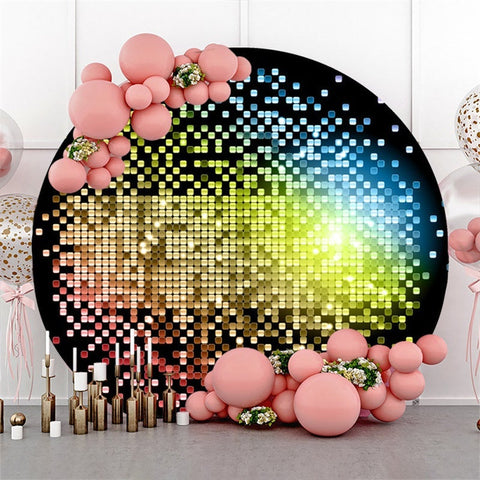 Cercle Coloré Bokeh Lumineux Toile De Fond De Fête D'anniversaire