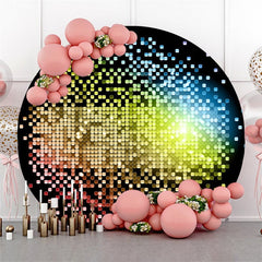 Cercle Coloré Bokeh Lumineux Toile De Fond De Fête D'anniversaire