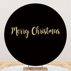 Cercle Or Glitter Noir Joyeux noël Toile de Fond