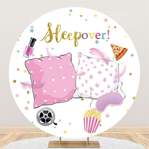 Toile de fond Happy Birthday Heepover de paillettes d'or de cercle