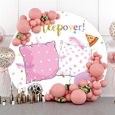 Toile de fond Happy Birthday Heepover de paillettes d'or de cercle