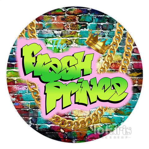 Cercle Graffiti Brique Fresh Prince Baby Shower Toile de Fond