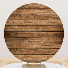 Cercle Nature Simple Fond d'anniversaire en bois marron